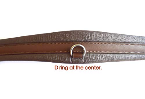 Sie Equestrian Contoured English Chafeless Girth Black Brown 46" / 48" / 50" / 52" / 54"/ 56" (Brown, 56") #TOP2