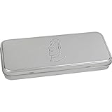 Rectangular metal con bisagras tapa estaño