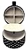 Kate Spade New York Women's Travel Jewelry Organizer for Rings/Earrings/Necklaces, Dots (Black/White)