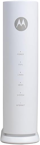 Motorola Enrutador WiFi 7 MNQ1525 con malla fácil, velocidad de doble banda de 3.6 Gbps, cobertura de 2000 pies cuadrados, controles parentales