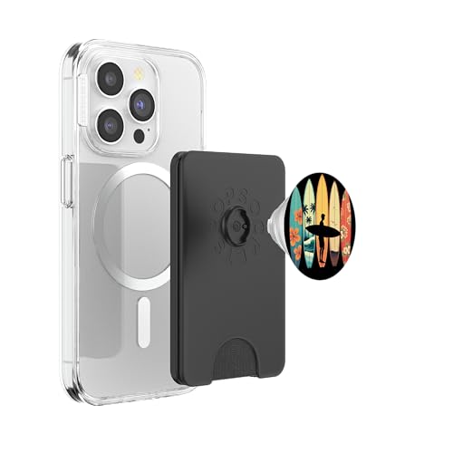 Surfeur Beach Surf Hawaiian Surfboarder Funny Surf Graphic PopSockets PopWallet pour MagSafe – vue 3