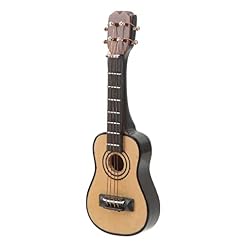DAUZ Guitare Miniature, Toile de Guitare Miniature en Bouleau Peinte de Couleurs Vives et Lumineuses pour la Maison (#2) - Les Beatles, Paul McCartney, John Lennon, RIngo Starr, George Harrison