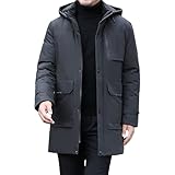 Abrigo largo de invierno para hombre, térmica, resistente al viento, con capucha, resistente al agua, aislado, grueso, Color12, XL
