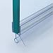 ELEGANT SHOWERS 28" 72mm Long Clear Vinyl Shower Door Bottom Seal Waterproof Rail for 3/8" Frameless Glass Shower Door