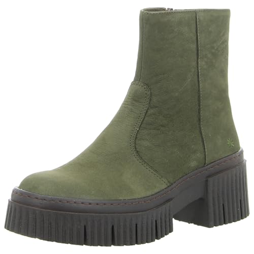 Bottes avec talon femme ART Company 1374 bottines cuir nubuck kaki