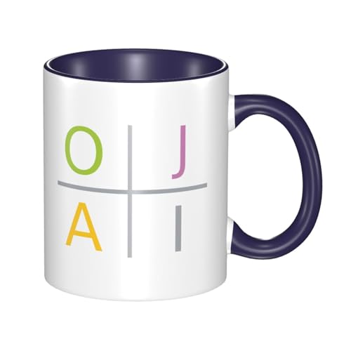 AMZJHGWEU Ojai California Flag Ceramic Mug 11 oz