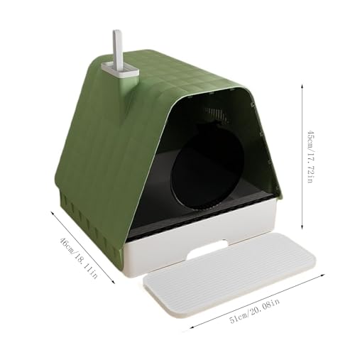 Arenero cerrado para gatos con tapa y pala miniatura 2