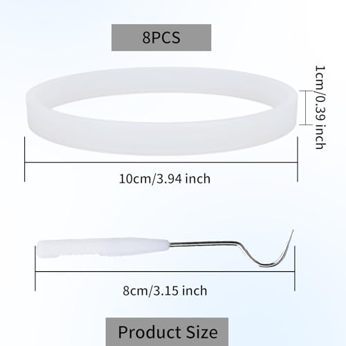 Anillos de sellado para licuadora Tinoaly 8 piezas miniatura 2