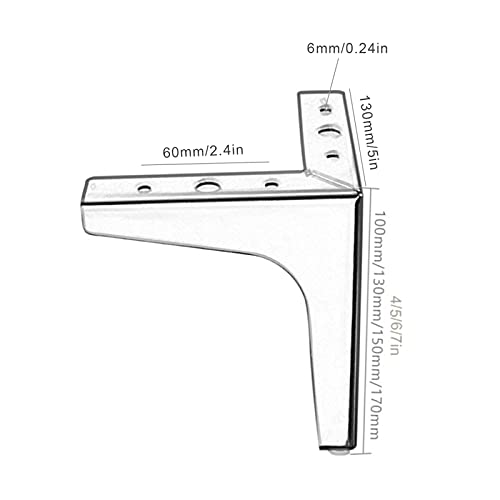 Patas de sofá reemplazables de metal para elevar y estabilizar sus muebles del hogar 4
