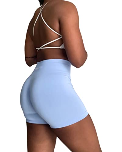 Image of AUROLA Workout Sports Bras Women Athletic Removable Backless Strappy Criss Cross Light Support Gym Fitness Yoga Crop Bra