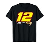 NASCAR Big Number 12 with Signature Ryan Blaney T-Shirt