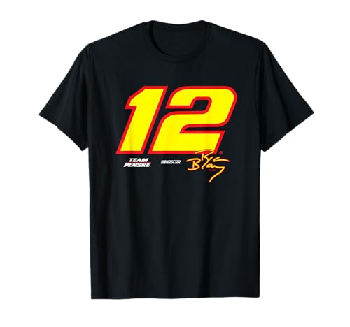 NASCAR Big Number 12 with Signature Ryan Blaney T-Shirt