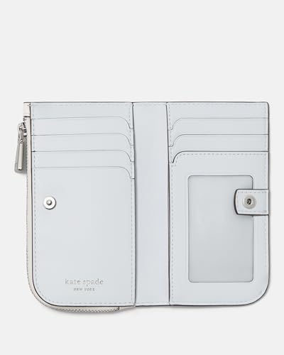 Image of kate spade new york Devin I Love You Script Embossed Leather Small Slim Bifold Wallet