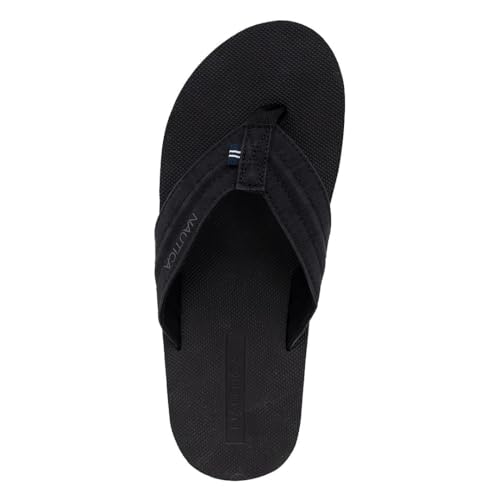 Image of Nautica Men's Flip Flop Shower Sandals Slides - Comfortable Waterproof Beach Footwear Slip-On Thong (Medium /Wide Width)