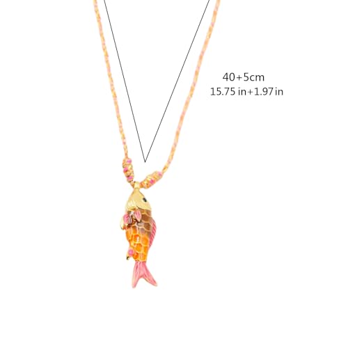 Collier chaîne corde poisson acier inoxydable anti rouille