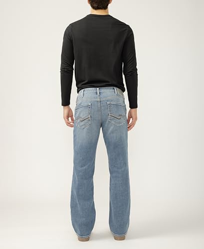 Image of Silver Jeans Co. Men's Zac Relaxed Fit Straight Leg Jean - Legacy