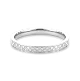 munone Anillo a cuadros de 2 mm, chapado en oro de 14 quilates, de titanio, apilable, para mujeres y hombres, Love Is A Worthy Match, 6, Metal, Sin piedras preciosas