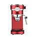 HMBB Maszyny do espresso 15 bar szybkie ogrzewanie Automatyczne cappuccino ekspres do kawy do espresso,Latte Macchiato,1.1L Wymienny zbiornik wodny,850 W,czarny,czerwony (Color : Red)