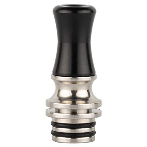 DrafTor MTL Drip Tip, Edelstahl und Harz Drip Tip für Kleine Zigarette, Ohne Nikotin(Schwarz) – Bild 5