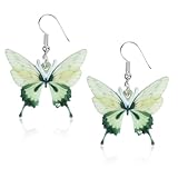 Ohrringe Schmetterling, Schmetterling Flügel Ohrringe, Schmetterlings Schmuck, Bunte Ohrringes Karneval, Süßer und Romantischer Schmuck für Karneval, Frühling, Valentinstag, Hochzeit (D)