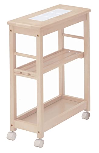 市場 ワゴン スリム 3段 soup 幅56x奥行25x高さ71cm ホワイト キャスター付き W-1873WH