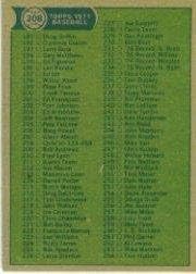 1977 Topps Baseball Card #208 Checklist 133-264