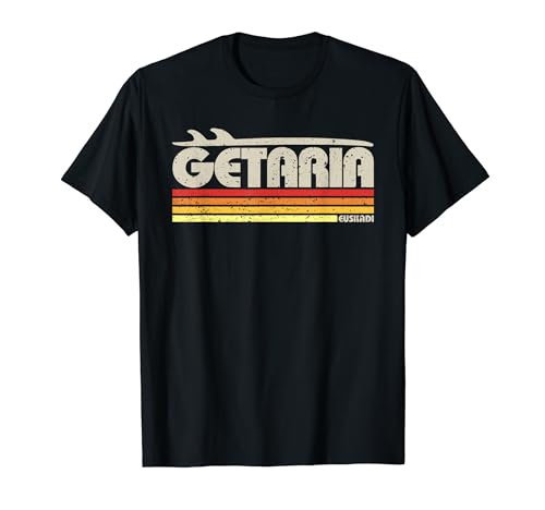 Getaria Euskadi España - Paraíso Surf Retro Camiseta