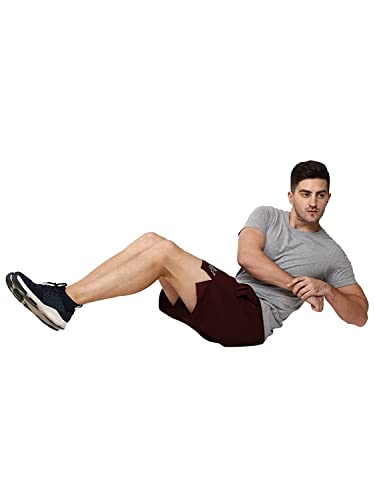 Image of Mens Arrival Athletic Cotton Shorts Two Side Pockets Super Stretchy Elastic with Drawstrings Running, Gym, Yoga, Fitness & Casual Wear Activewear Workout Shorts for Men