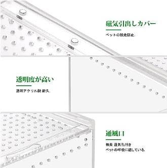 【新品未使用】レプタイルボックス×3 ナノ　スライド式　フロントドア　アクリル Amazon | レプタイルボックス 爬虫類 飼育ケース レプタイル