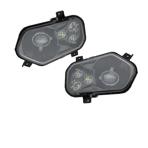 JIANBMEI LED Headlight Left Right High Low Compatible With Polaris ATV Compatible With Polaris 2012-2013 RZR Side X Sides And 2012-2013 Sportsman RZR 800 900 570(2PCS BLACK)