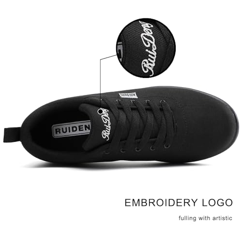 Image of RUIDENG Platform Sneakers for Women Walking All Day | Slip Resistant Work Shoes for Women Comfortable | 2 Inch Thick Wedge Rocker Bottom