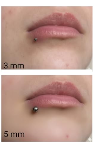 Gümüş Mıknatıslı Fake Piercing, 3 MM, Dudak Kulak Burun için, Unisex