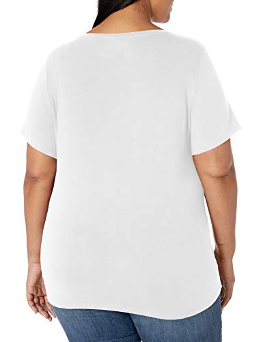 Image of Amazon Essentials Women's Plus Size Short-Sleeve V-Neck T-Shirt