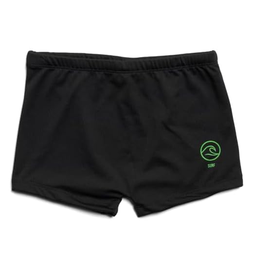 Sunga Infantil Juvenil Boxer Surf Com Proteção Térmica Uv 50 Praia Piscina Kids (BR, Idade, 12 Anos, Preto)