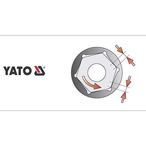 Image of Yato YT-1419 Hexagonal Deep Socket 8mm x 50mm for 1 /4 Inch Wrench Set | CrV Chromium Mirror Plated Steel | Tool Box | Home & Mechanical Tools | Industrial