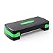 KARAN KING Fitness Stepper for Home & Gym, Cardio, Weights, Yoga, Workout – Adjustable 2 Step Level Heights (10,15 cm) – Perfect Equipment Accessory Set for Fitness Routines (Green)