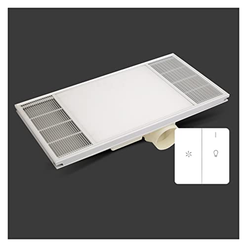 OLSKFUH Extractor De Aire De 3,5 Pulgadas, Delgado, Integrado, para Techo, Extractor Y Luz Combinados para Baño Y Hogar, 30 X 60 Cm, Potente Extractor De Aire,