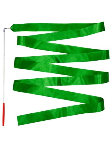 Image of BookMyCostume Gymnastic & Rhythmic Dance Ribbon Wand Collection - 2-Meter Ribbon Sticks - Ideal for School Sports Day & Gymnastic Training - Fancy Dress Costume Accessories for Kids, Teens & Adults