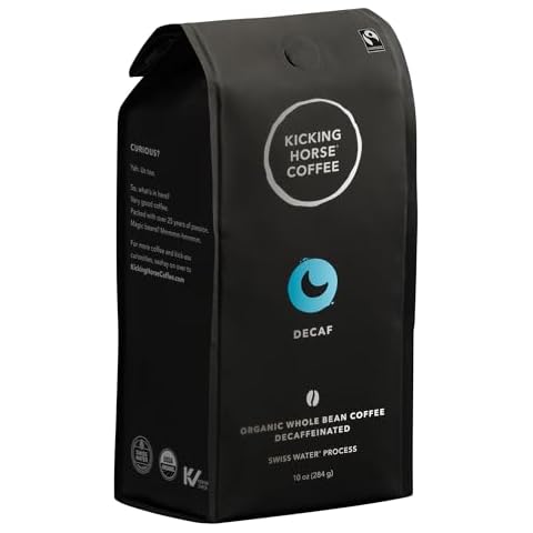 Kicking Horse Coffee Decaf Swiss Water Process Dark Roast Whole Bean 10 Oz Cover