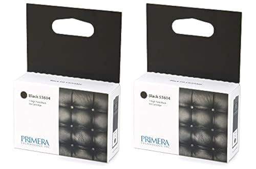 Primera Technology Primera 53604 Black Ink Cartridge 2-Pack for Bravo 4100 Series,53604 2PK