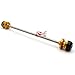 Motorräder Ersatzteile Motorrad-Swing Arm Spools gepasst for Ducati Monster 797 696 796 795 821 Sliders Felgenschutz (Color : Gold)