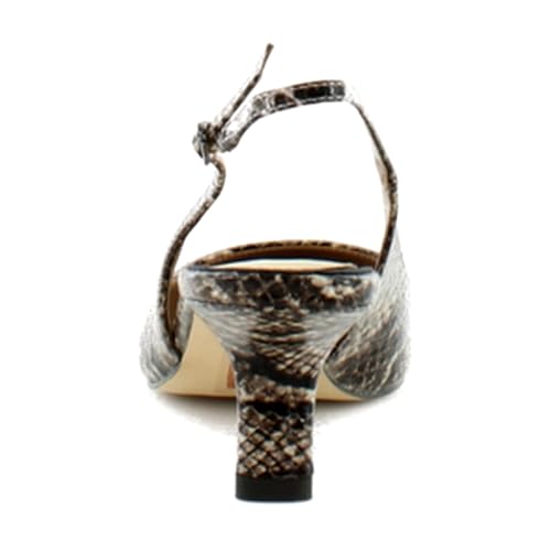 Sam Edelman Bianka Slingback Women's Heels Mocha Taupe Python Print Size 8 M4