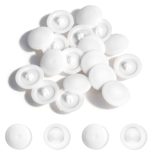 150 Pcs Screw Cap Covers 12mm Screws Caps White Waterproof Self Tapping Cap Decorative Plastic Screws Caps for Diameter 7-8mm Self Tapping