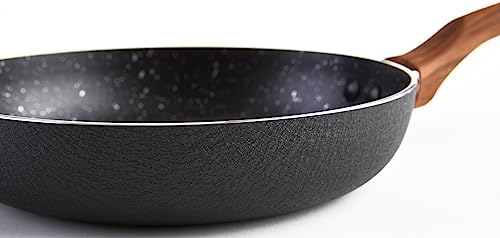 IMUSA-USA-Woodlook-8-Black-Stone-Fry-Pan-Handle-and-Speckled-Nonstick-Interior-8