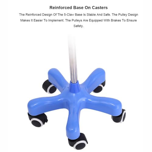 Support de perfusion mobile à hauteur réglable pour sac de liquide IV - 7