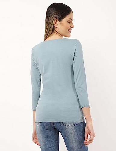 Image of Marks & Spencer Womens Solid Slim Fit T-Shirt