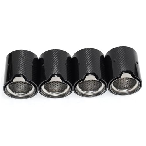 Boquilla de escape de carbono para BMW M3 F80 y M4 acabado premium negro