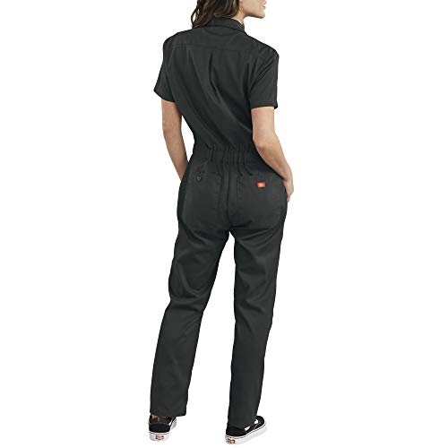 Dickies Womens Short Sleeve Flex Work Utility Coveralls, Black, Small Us #TOP1