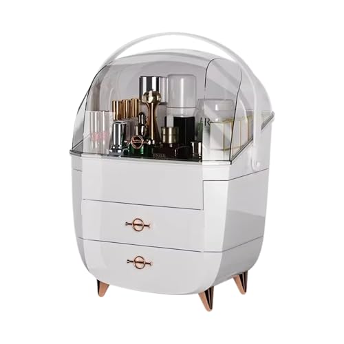 Makeup Organiser Storage Organiser | Skincare Vanity Costmetic With Drawers | Waterproof and Dustproof Beauty Holder for Bathroom & Dressing Table