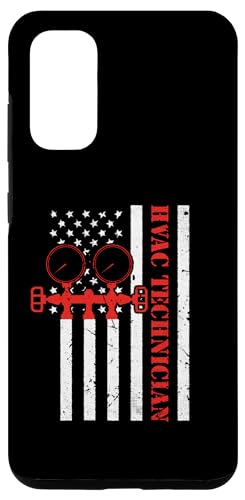 Galaxy S8 American Flag Hvac Technician AC Repairman Tech Art Designer Case